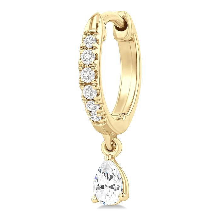 VerSolVer IsXeLin 14K White Gold Diamond Fashion Earrings