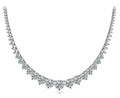 Diamond Graduated Prong Set Riviera Necklace