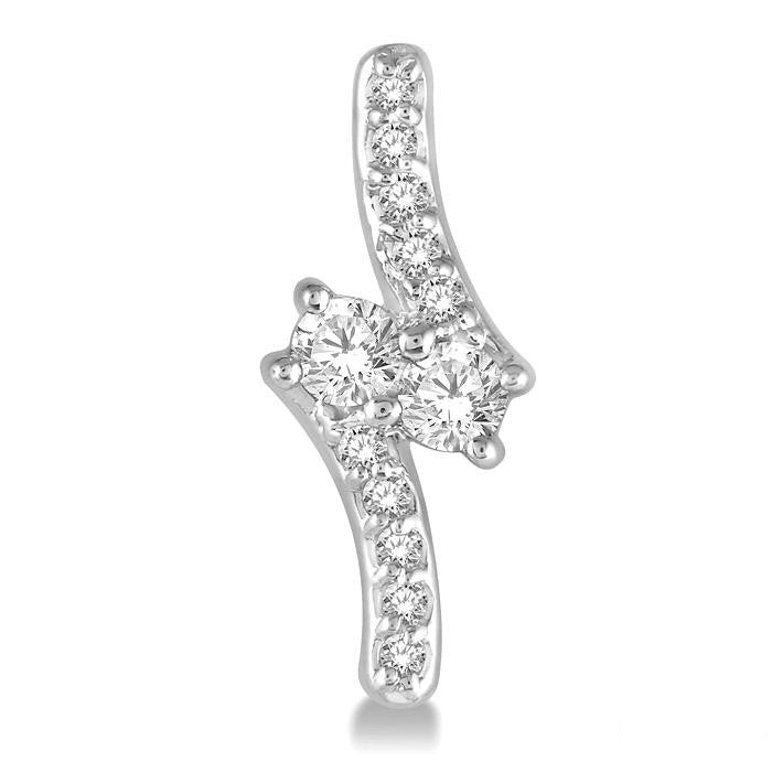 Lirael Prestige 14K White Gold Diamond Earrings