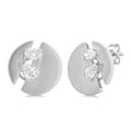 Split Circle Diamond Fashion Earrings