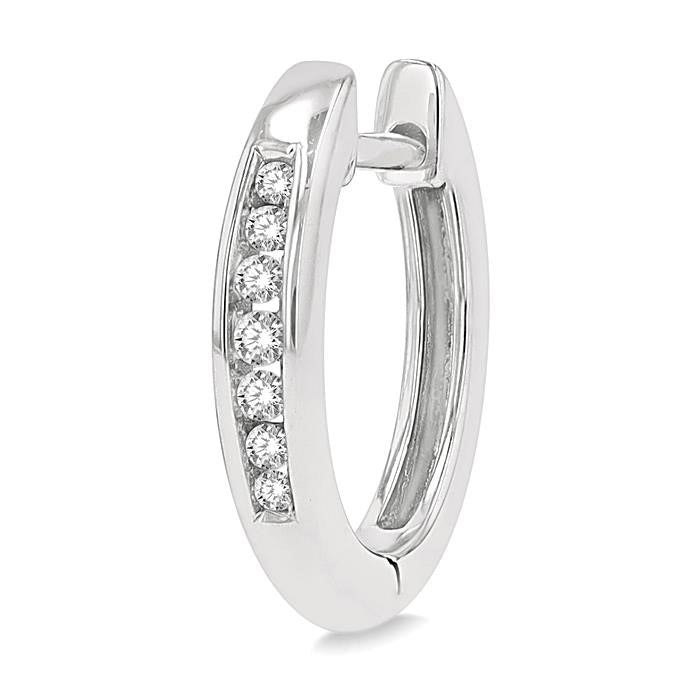 Diamond Petite Huggie Earrings