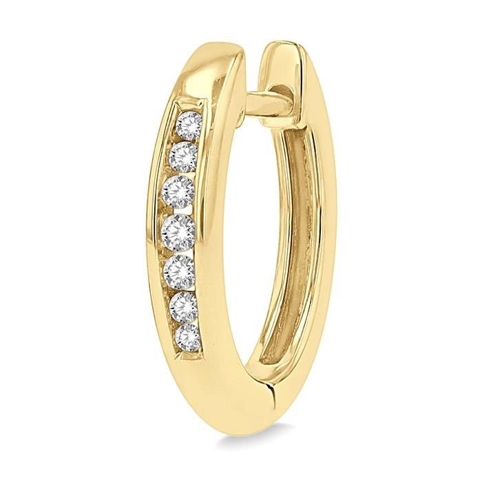 Petite Diamond Huggie Fashion Earrings