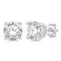 1 Ctw Round Cut Diamond Stud Earrings in 14K White Gold