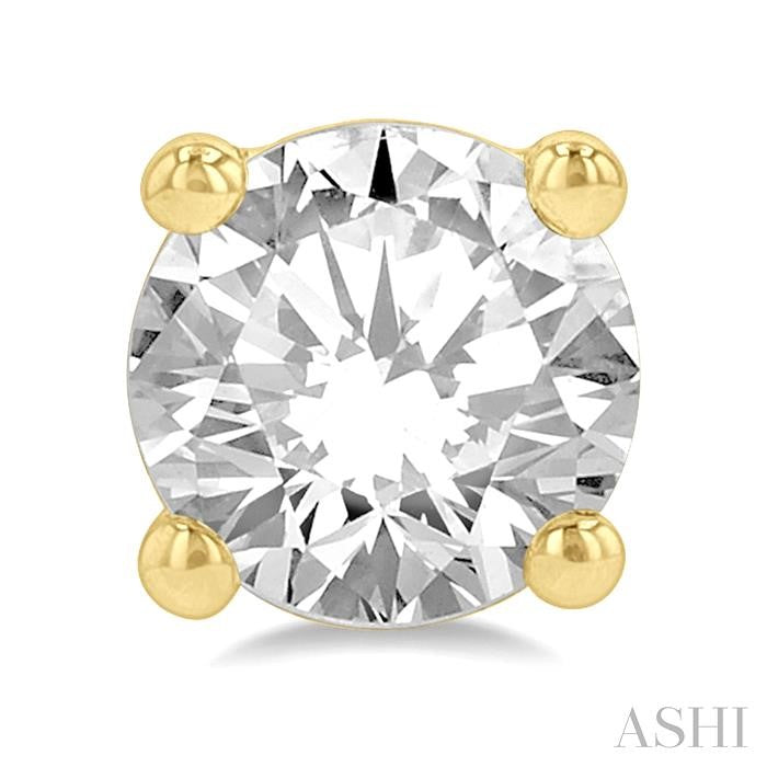 1 Ctw Round Cut Diamond Stud Earrings in 14K Yellow Gold