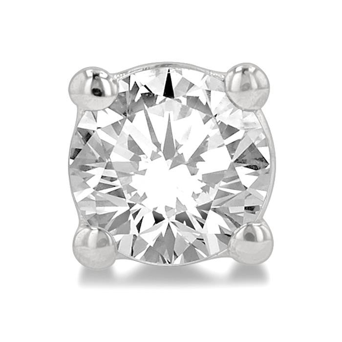1/2 Ctw Round Cut Diamond Stud Earrings in 14K White Gold