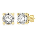 Round Shape Diamond Stud Earrings