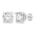 3/8 Ctw Round Cut Diamond Stud Earrings in 14K White Gold