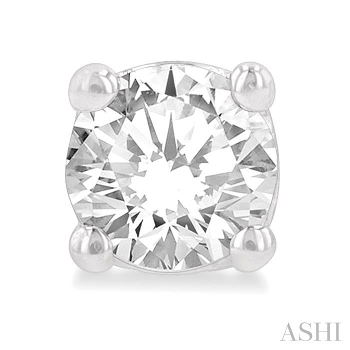 3/8 Ctw Round Cut Diamond Stud Earrings in 14K White Gold