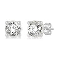 1/3 Ctw Round Cut Diamond Stud Earrings in 14K White Gold