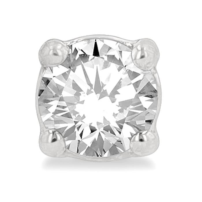 1/4 Ctw Round Cut Diamond Stud Earrings in 14K White Gold