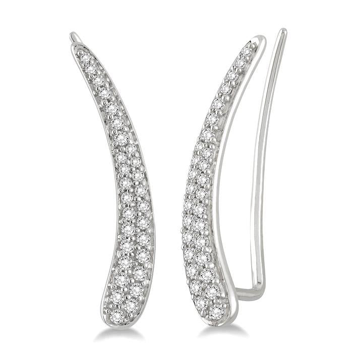 Diamond Fashion Ear Climbers