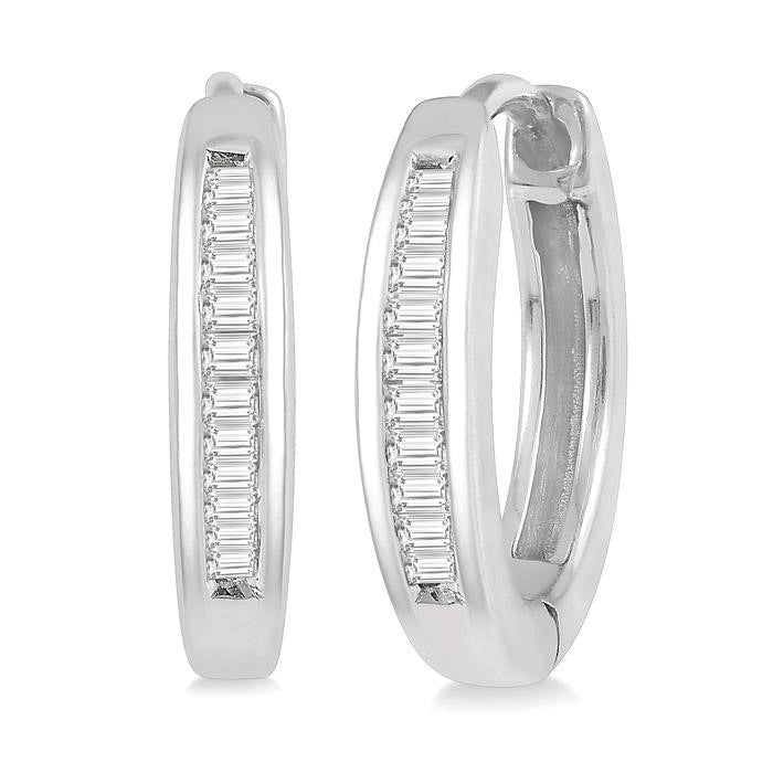 Diamond Petite Huggie Earrings
