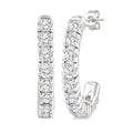 Petite Diamond Half Hoop Earrings