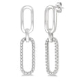LoValTh 14K White Gold Diamond Earrings