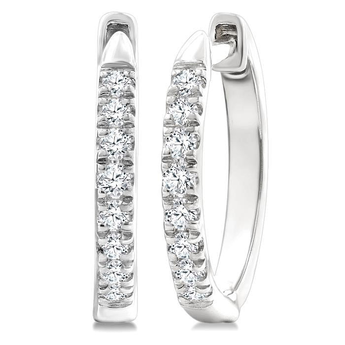 Petite Diamond Huggie Fashion Earrings