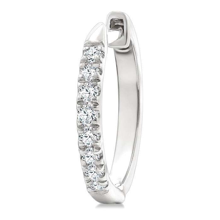 Petite Diamond Huggie Fashion Earrings