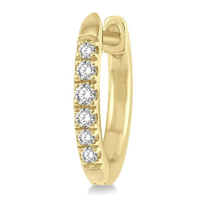 Diamond Petite Huggie Earrings