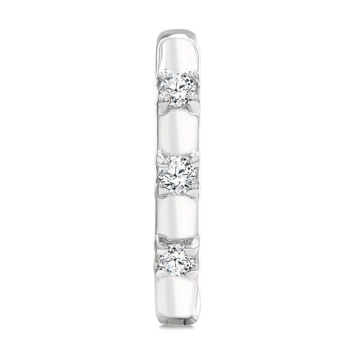 Petite Diamond Huggie Fashion Earrings