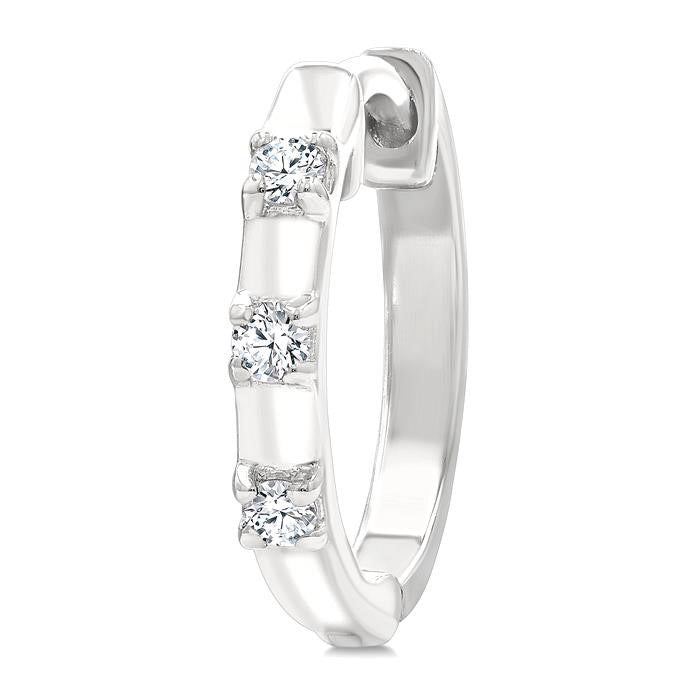 Petite Diamond Huggie Fashion Earrings