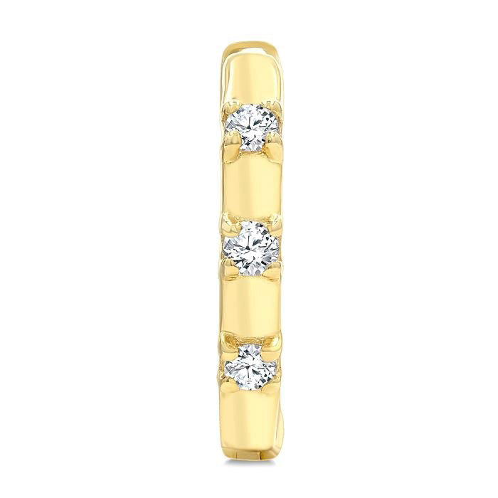 Petite Diamond Huggie Fashion Earrings