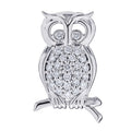 Diamond Owl Pendant