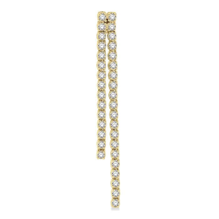 Diamond Tennis Long Earrings