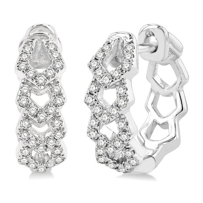Petite Diamond Huggie Fashion Earrings