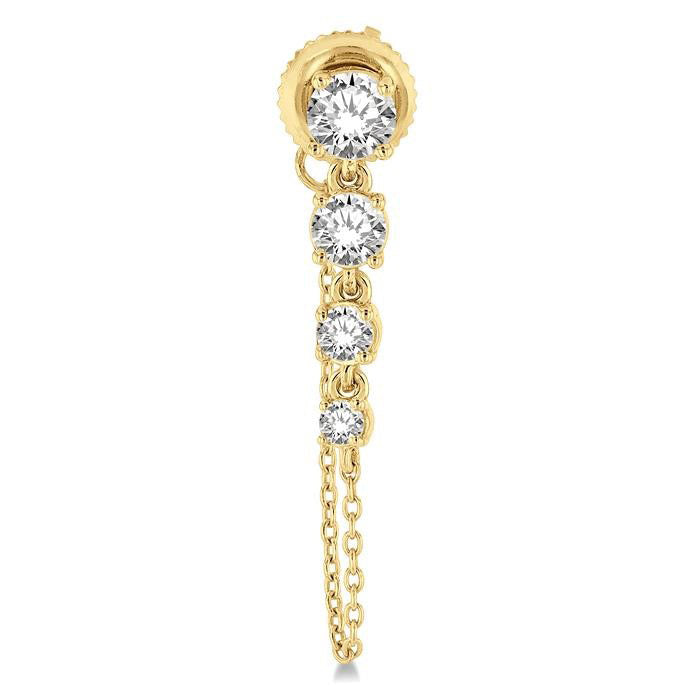 Journey Diamond Chain Earrings