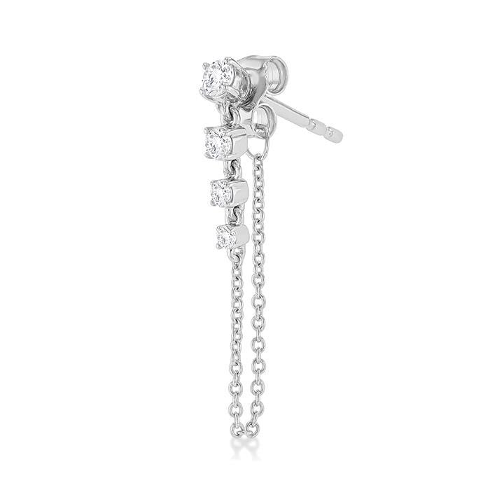 Journey Diamond Chain Earrings