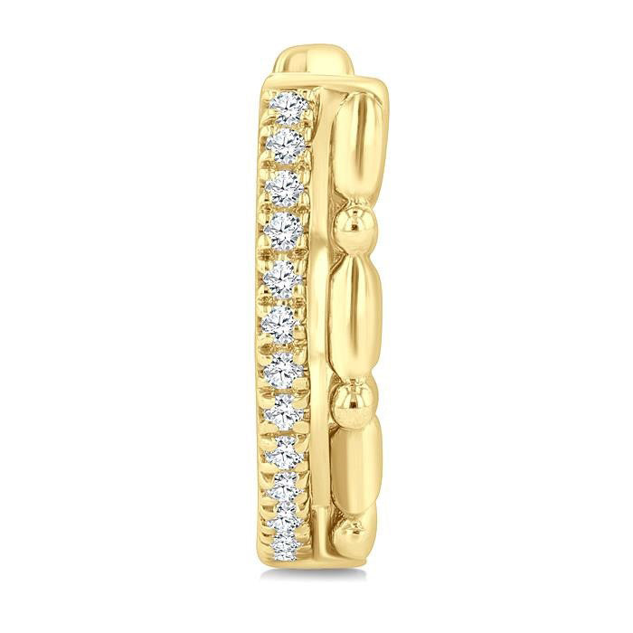 Petite Diamond Huggie Fashion Earrings