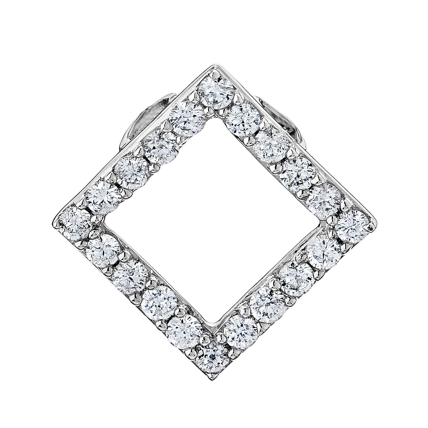 Diamond Square Outline Pendant
