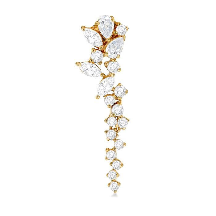 Mixed Shape Scatter Diamond Fashion Earrings