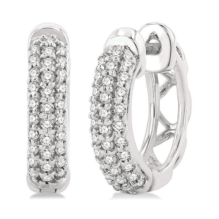 Petite Diamond Huggie Fashion Earrings