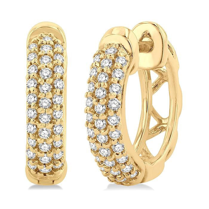 Petite Diamond Huggie Fashion Earrings