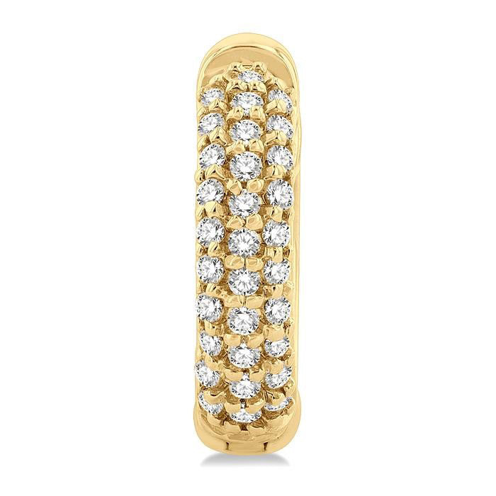Petite Diamond Huggie Fashion Earrings