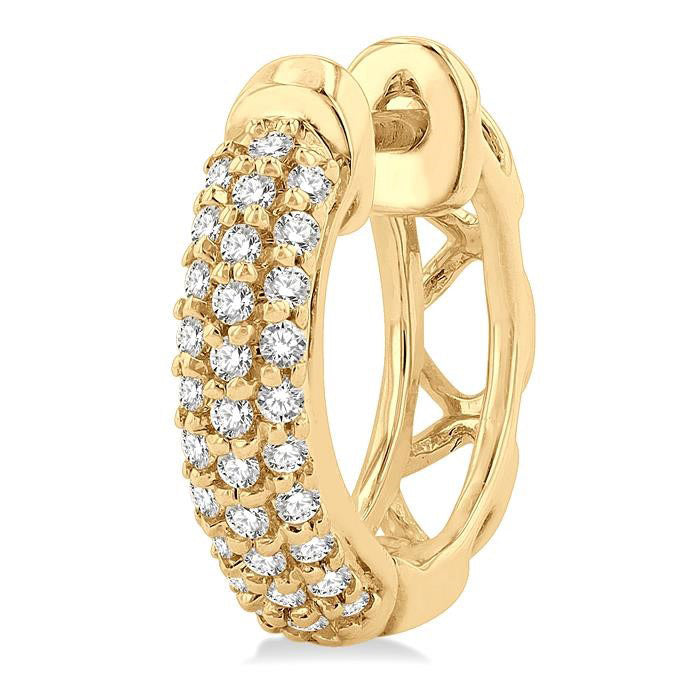 Petite Diamond Huggie Fashion Earrings