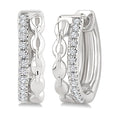 Petite Diamond Huggie Fashion Earrings