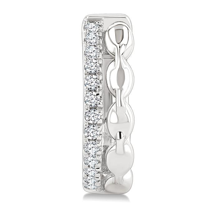 Petite Diamond Huggie Fashion Earrings