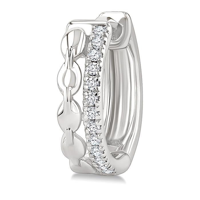 Petite Diamond Huggie Fashion Earrings