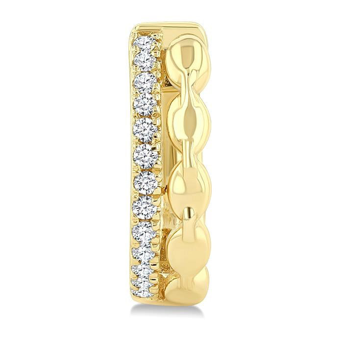 Petite Diamond Huggie Fashion Earrings