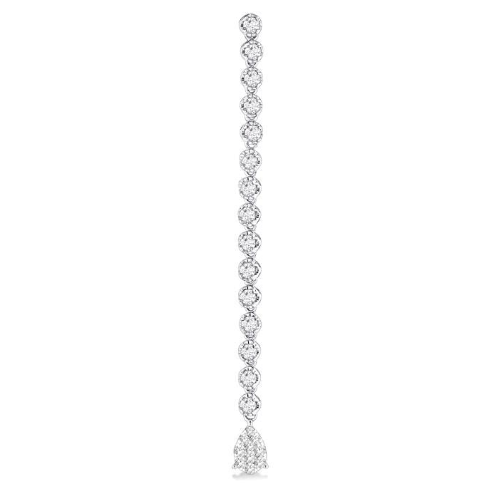 Pear Shape Shine Bright Diamond Long Earrings