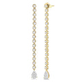 Pear Shape Shine Bright Diamond Long Earrings