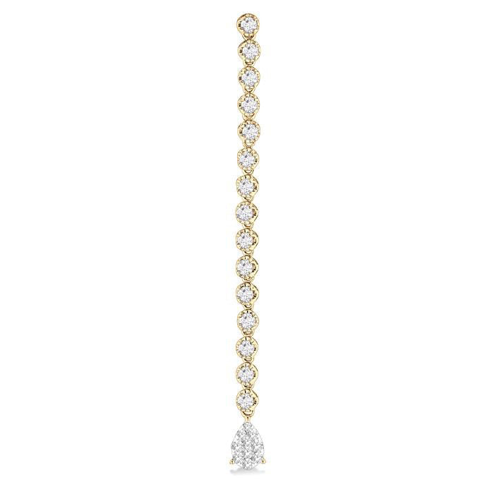 Pear Shape Shine Bright Diamond Long Earrings