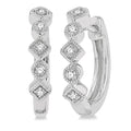 Petite Diamond Huggie Fashion Earrings