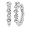 Diamond Petite Huggie Fashion Earrings