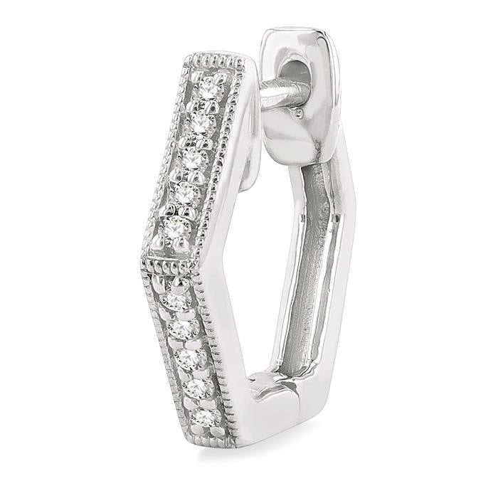 Petite Diamond Huggie Fashion Earrings