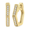 Petite Diamond Huggie Fashion Earrings