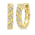 Diamond Petite Huggie Earrings