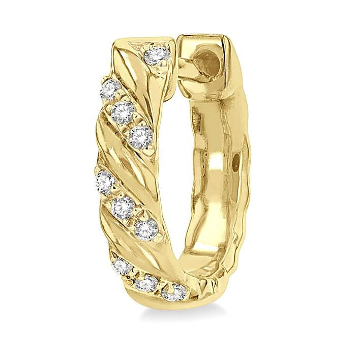 Diamond Petite Huggie Earrings