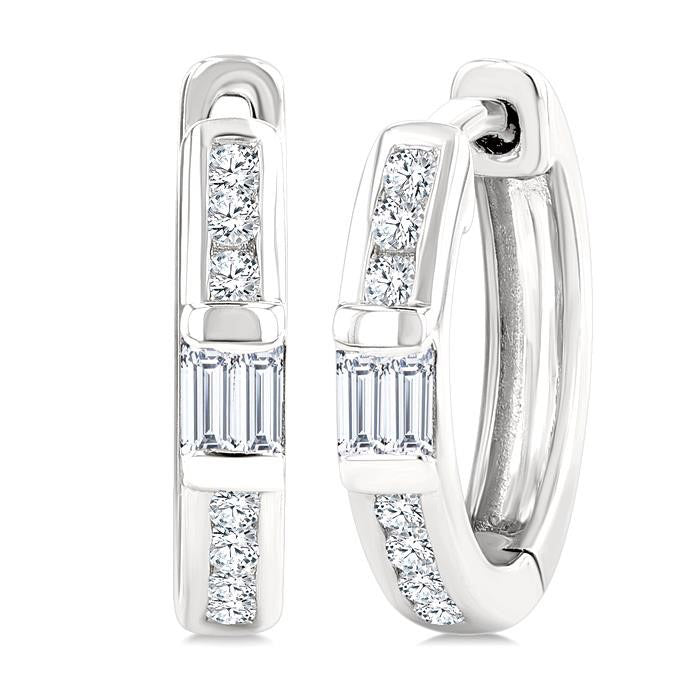 Petite Diamond Huggie Fashion Earrings